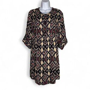 Anthropologie Holding Horses Mira Ikat Patterned Mini Dress